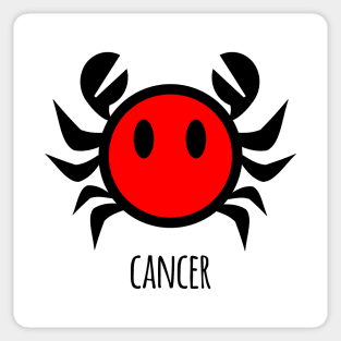 Horoscope - Cute zodiac – Cancer (white) Sticker